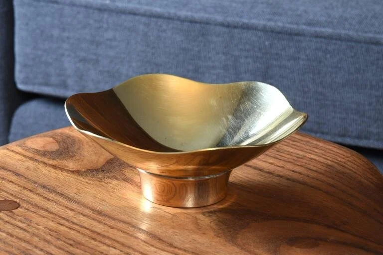 Brass Bowl by Paavo Tynell for Taito Oy circa 1940s — The S. pace